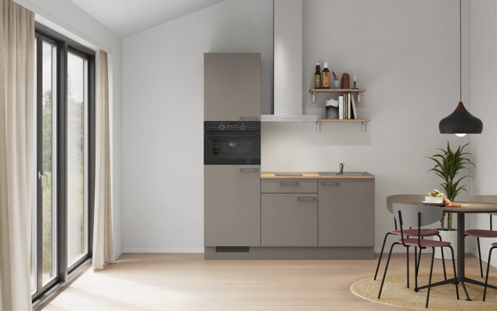 Cuisines Elite Cuisine linéaire 180 cm électroménagers inclus, planning 9 0