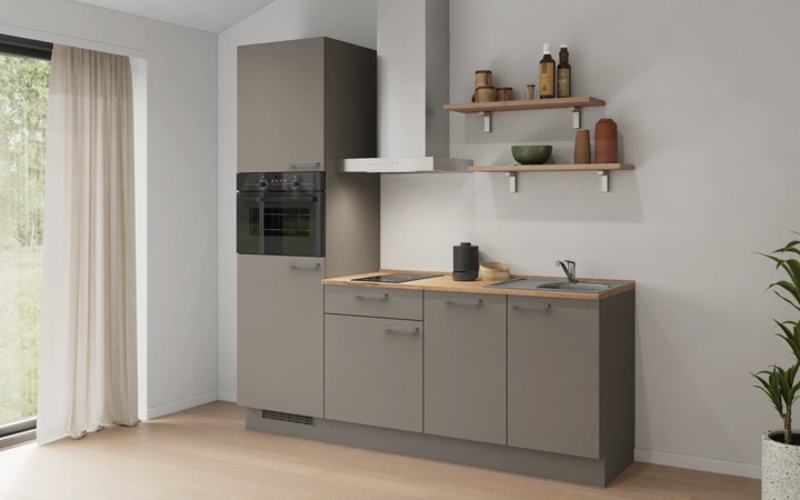 Cuisines Elite Cuisine linéaire 210 cm électroménagers inclus, planning 9 1