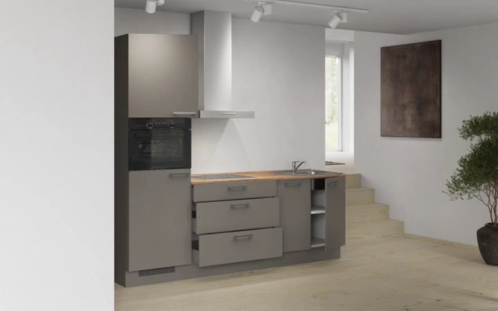 Cuisines Elite Cuisine linéaire 240 cm électroménagers inclus planning 9 4