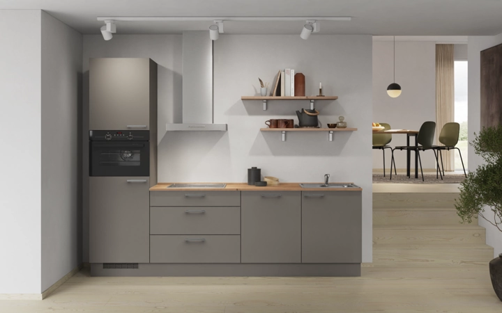 Cuisines Elite Cuisine linéare 270 cm électroménagers inclus planning 9 0