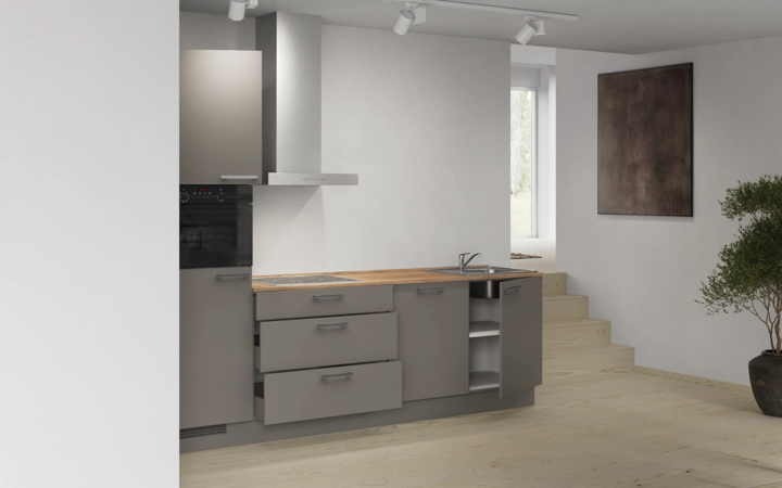 Cuisines Elite Cuisine linéare 270 cm électroménagers inclus planning 9 4