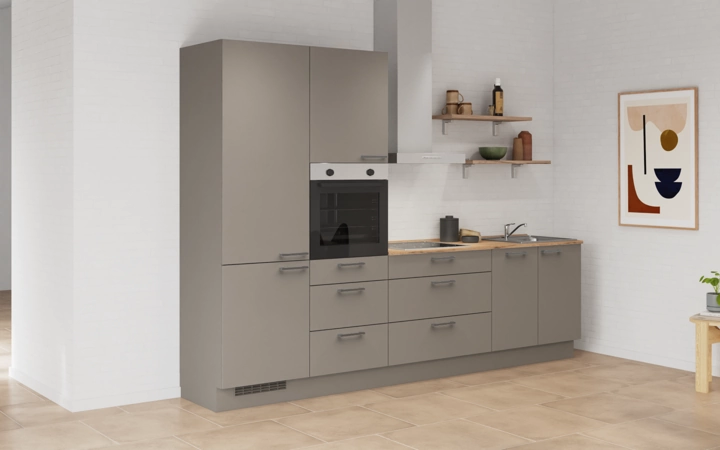Cuisines Elite Cuisine linéaire 300 cm électroménagers inclus planning 9 1