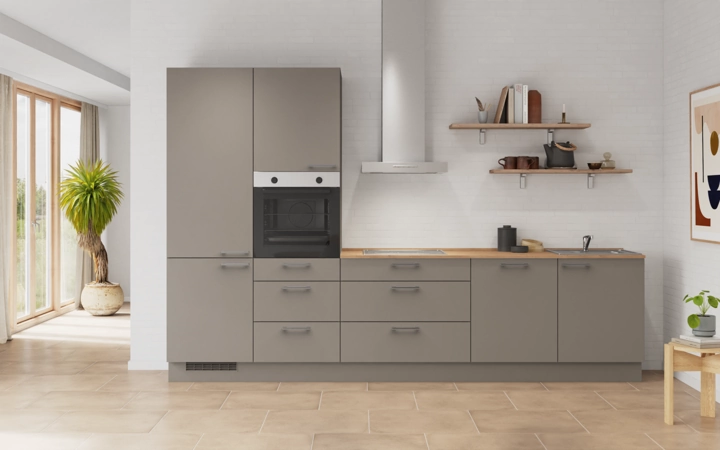 Cuisines Elite Cuisine linéare 330cm électroménagers inclus planning 9 0