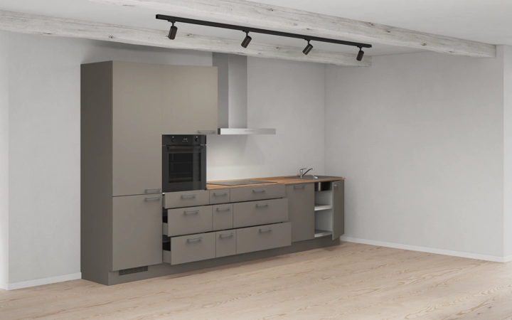 Cuisines Elite Cuisine linéare 360 cm électroménagers inclus planning 9 4